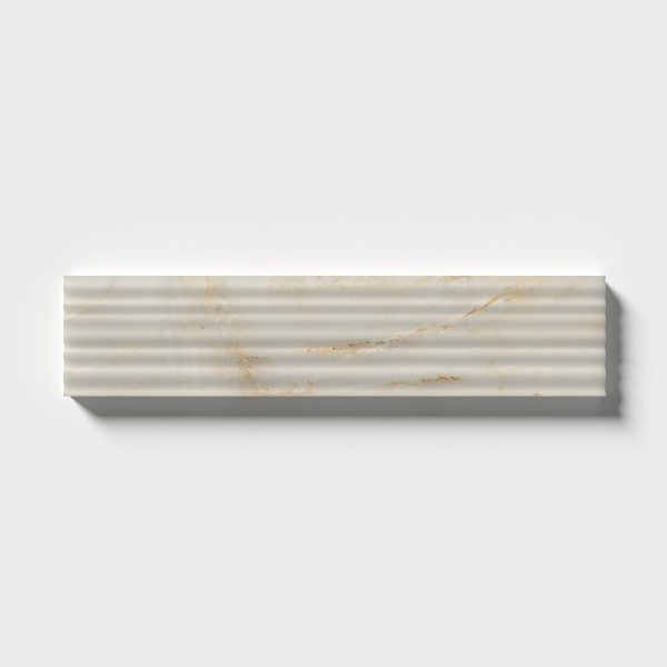 Mia Urbo Stone - fluted grooved marble tile gerippt marmor fliesen Calacatta Amber Fine