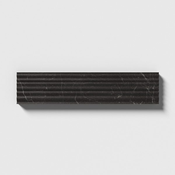 Mia Urbo Stone - fluted grooved marble tile gerippt marmor fliesen Royal Noir Fine