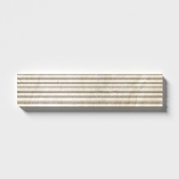 Mia Urbo Stone - fluted grooved marble tile gerippt marmor fliesen Royal Sand Beige Fine
