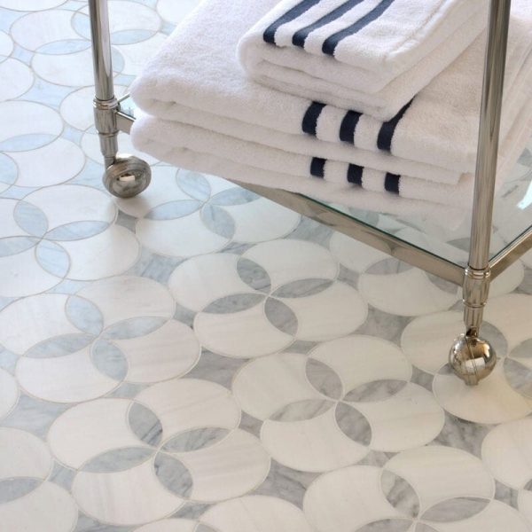 Urbo-Stone-Constantine-White-Water-Jet-luxury-marble-mosaic-Marmormosaik-Steinmosaik